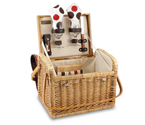 Kabrio Moka Willow Picnic Basket for 2