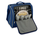 Solano Insulated Coolor with Service for 2 - Navy