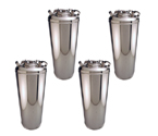 Kegco KEG-5GAL 5 Gallon Ball Lock Home Brew Strap Keg - Brand New - Set of 4