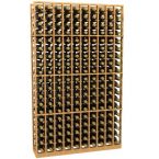 10 Column Wood Wine Rack