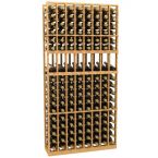 8 Column Display Wood Wine Rack