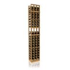 7' Three Column Display Wood Wine Rack