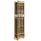 8' Curved Corner Display Wood Wine Rack
