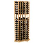 Curved Corner Display Wood Wine Rack