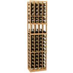 4 Column Display Wood Wine Rack