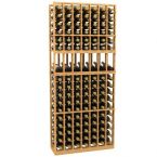 7 Column Display Wood Wine Rack