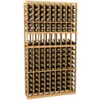 9 Column Display Wood Wine Rack