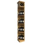 7' Solid Quarter Round Wine Display - Square Base