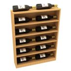 Vertical End Display For Waterfall Wine Rack