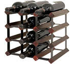 Bordex 12 Bottle Wine Rack - Cherry Finish