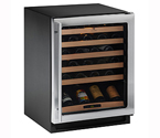 U-Line Echelon 2175WCS Stainless Steel Wine Captain 48 Bottle Wine Cooler Refrigerator