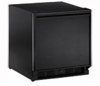 U-Line 29RB-13 3.3 cf Built-in Refrigerator w/Lock - Black Cabinet with Black Door - Right Hinge