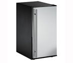 U-Line ADA15IMS-00 Crescent Ice Maker Model - Black Cabinet with Stainless Steel Door