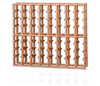 Redrack 8 Column 64 Individual Bottle Redwood Modular Wine Rack