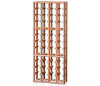 Redrack 4 Column 48 Individual Bottle Redwood Modular Wine Rack