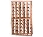 Redrack 5 Column 50 Split Bottle Redwood Modular Wine Rack