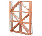 Redrack 120 Bottle Redwood Diamond Bin Modular Wine Rack