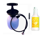 Draftec Deluxe Hand Pump Pressurized Keg Beer Kegerator Cleaning Kit w/ 32 oz. Cleaner Clear