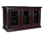 Le Cache European Country Euro Credenza 180-Bottle Wine Cellar - Chocolate Cherry Finish