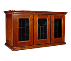 Le Cache European Country Euro Credenza 180-Bottle Wine Cellar - Provincial Cherry Finish