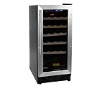 Haier HVCE15BBH 26 Bottle Built-in Wine Refrigerator with Stainless Steel Door