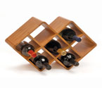 Bamboo 8-Bottle Wine Rack
