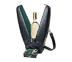 Picnic Time Encore Insulated Deluxe Wine Tote - Black & Green
