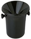 Wine Tasting Black Receptacle (Spittoon) with Lid