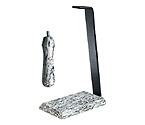 Rogar 0406 White Wave Granite Table Stand & Handle Set