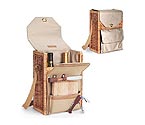 Corsica Willow & Canvas Wine & Cheese Basket - Natural Canvas
