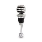 Contempo Glass Stripped Wine Bottle Stopper