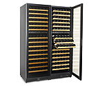 N'Finity 340 Bottle Multi-Temp Wine Cellar - Black Cabinet with Black Door