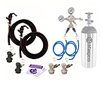 Kegco Two Faucet Homebrew Party Kegerator Kit - Ball Lock