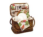 Romance Bamboo & Rattan Picnic Basket for Two