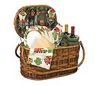 Picnic Time Merlot Deluxe Picnic Basket