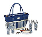 Picnic at Ascot Aegean Picnic Basket Cooler Tote for 4