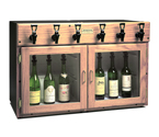 WineKeeper Napa 6 Bottle 3 Red 3 White Wine Dispenser Preservation Unit - Oak - 7995