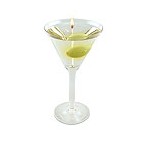 Martini Gel Candle With Olive