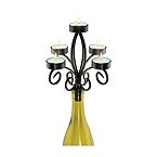 Scroll Wine Bottle Candelabra