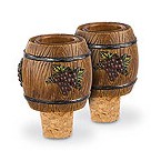 Wine Barrel Taper Candle Holder & Bottle Stopper