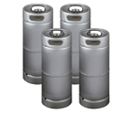 Four Kegco brand new 5 Gallon Commercial Kegs - Drop-In D System Valve