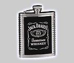 Jack Daniel's Stainless Steel Ribbed Flask - 6 oz.