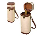 Bali 1 Bottle Woven Straw Leatherette Wine Case