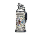 1800's Steam Fire Engine Beer Stein