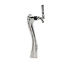 Chrome Plated Metal Single Faucet 3-Inch Diameter Column Beer Tower