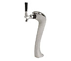 Gold Plated Metal Single Faucet 3-Inch Diameter Column Beer Tower