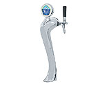 Gold Plated Metal Single Faucet 3-Inch Diameter Column Beer Tower