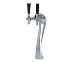 Gold Plated Metal Single Faucet 3-Inch Diameter Column Beer Tower