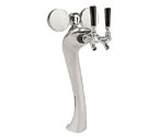 Gold Plated Metal Single Faucet 3-Inch Diameter Column Beer Tower