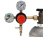 Taprite T742HP - Primary Double Gauge CO2 Gas Beer Regulator with Polyethylene Knob
